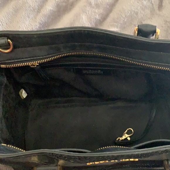 Michael Kors Black Leather and Suede Handbag - Picture 5 of 6